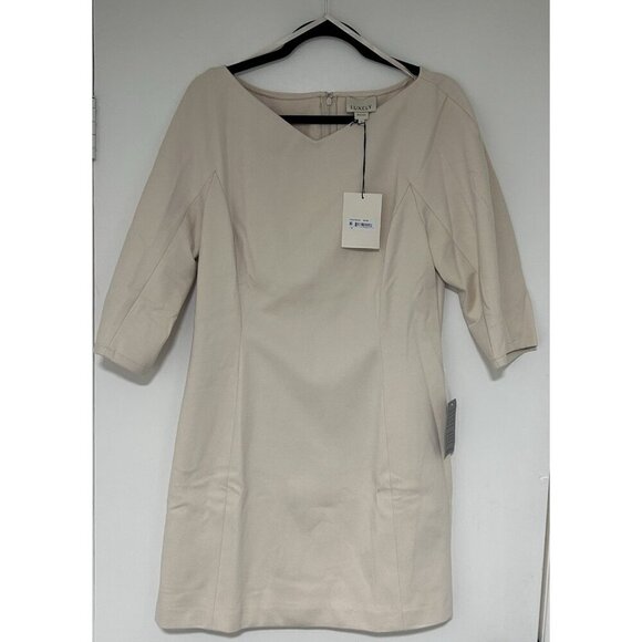 Luxely Beige Boat Neck Minidress Size 12 NWT - Picture 3 of 10